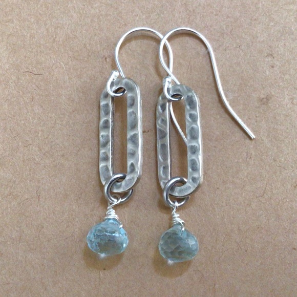 Aquamarine Sundance Charm Earrings - Picture 1 of 9